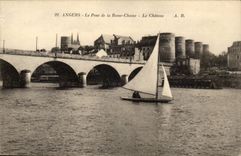 Angers CPA the bridge of Low the castle