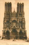 CPA Reims La Cathedrale Facade Ouest 