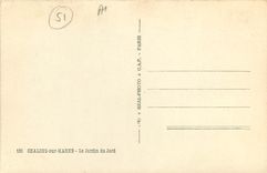 CPA Chalons sur Marne Le jardin du Jard