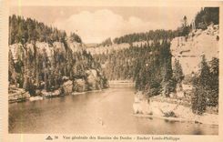 CPA Vue generale des Bassins de Doubs Rocher Louis Philippe 