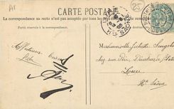 CPA Mouthier La Loue Entre roches 