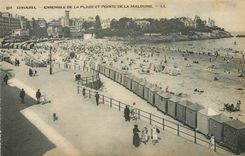 CPA Dinard Ensemble de la Plage et Pointe de la Malouine 