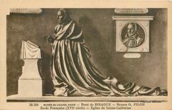 CPA Musee du Louvre Paris Rene de Birague Bronze G Pilon Ecole Francaise Eglise de Sainte Catherine 