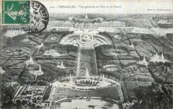 CPA Versailles Vue generale du Parc et du Palais 