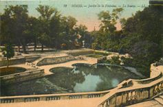 CPA Nimes Jardin de la Fontaine La Source 
