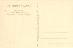 Brittany CPA Bridge Swallow-hole Old Mill with the length of a flowered path