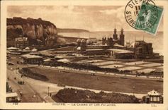 Dieppe CPA the casino and cliffs