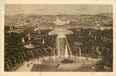 CPA Les Petits Tableaux de Versailles Le chateau et les jardins de Versailles 