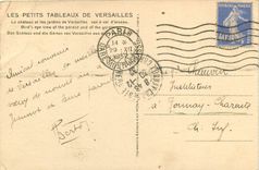 CPA Les Petits Tableaux de Versailles Le chateau et les jardins de Versailles 