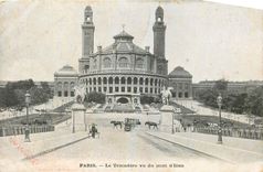 CPA Paris Le Trocadero vu du pont d'Iena 