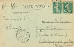 CPA Lille Rue Faidherbe vers la Gare