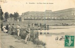 CPA Versailles La Piece d'eau des Suisses Peche Pecheurs