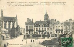 CPA Rennes La Prefecture et le Rue de Faugeres 