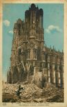 CPA Reims La Cathedrale en ruines versant Sud 