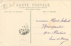 CPA Reims Hotel de Ville Grand Escalier de la Bibliotheque