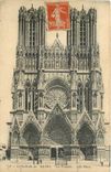 CPA Cathedrale de Reims La Facade 
