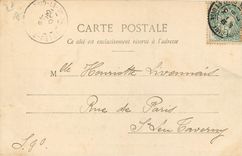 CPA Chateau de Versailles Statue de Louis XIC et Cour Royale 