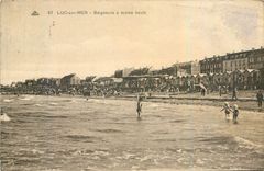 CPA Luc sur Mer Baigneurs a maree haute 