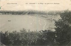CPA Dinard La Plage vue prise de la Malouine 