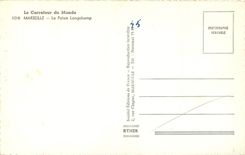CPA La Carrefour du Monde Marseille Le Palais Longchamp 