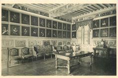 CPA Chateau de Bussy Rabutin Cote d'Or Salon des hommes de guerre 
