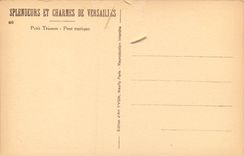 CPA Petit Trianon Pont rustique 