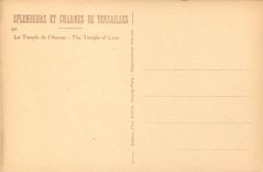 CPA Splendeurs ey Charmes de Versailles Le temple de l'Amour 