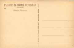 CPA Splendeurs et Charmes de Versailles Allee des Marmousets 