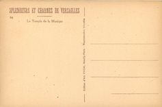 CPA Splendeurs et Charmes de Versailles Le Temple de la Musique 