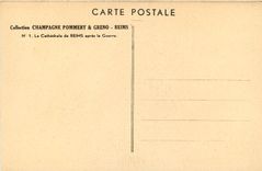 CPA Reims La Cathedrale de Reims apres la Guerre 