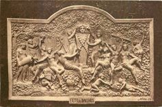 CPA Reims Fete de Bacchus Bas relilef sculpte dans la craie 