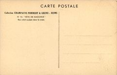 CPA Reims Fete de Bacchus Bas relilef sculpte dans la craie 