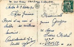 CPA Antibes Le Fort Carre et la chaine des Alpes