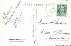 Lacanau Stadt MODERNES KARTE Segeln das zum Hafen zuruckgeht