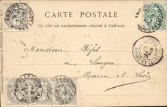 Angers CPA View of the street Beaurepaire seen from of the bridge