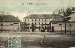 Angers CPA the district of Espgane (militaria)