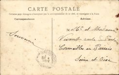 Angers CPA the fountain of the Mall and the town hall