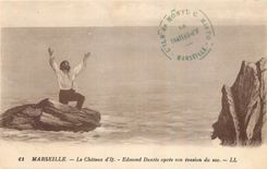 CPA Marseille Le Chateau d'If Edmond Dantes apres son evasion du sac 