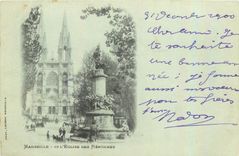CPA Marseille l'Eglise des Reformes Carte 1900