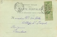 CPA Marseille l'Eglise des Reformes Carte 1900