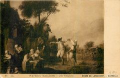 CPA Watteau Louis Joseph Fete Villageoise Musee de Longchamp Marseille 