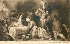 CPA Rubens Peter Paul l'Adoration des Bergers Musee de Longchamp Marseille 