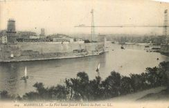 CPA Marseille Le Fort Saint Jean et l'Entree du Port 