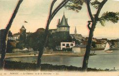 CPA Pornic Le Chateau vu de la Malouine 