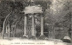 Paris CPA the aprc Heap ruins