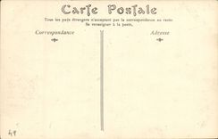 Angers CPA the church Saint Laud and the castle