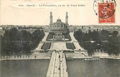 CPA Paris Le Trocadero vu de la Tour Eiffel 