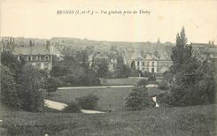 CPA Rennes I et V Vue generale prise du  Thabor 
