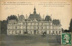 CPA St Michel sur Orge S et O Le Chateau de Lormoy facade dennant sur le Parc 