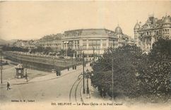 CPA Belfort La Place Corbis et le Pont Carnot 